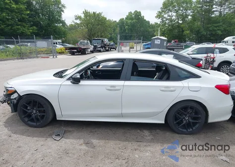 2023 Honda Civic Sport из США, поврежденный, VIN 2HGFE2F57PH561393